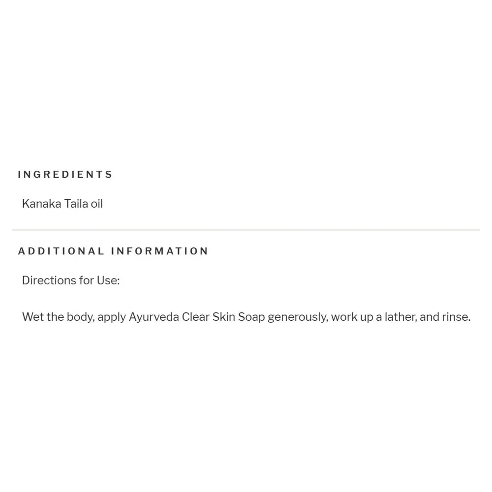 Ayurveda Clear Skin Soap - 125g – Bild 2