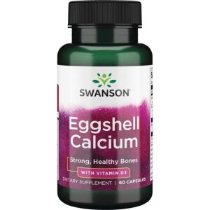 Kalzium aus Eierschalen mit Vitamin D-3 – 60 Kapseln – Nuvalia