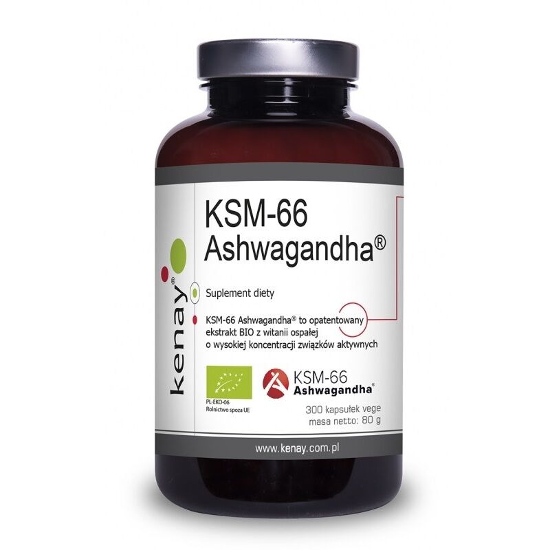 KENAY Organic Ashwagandha KSM-66 (300 caps) - Nuvalia
