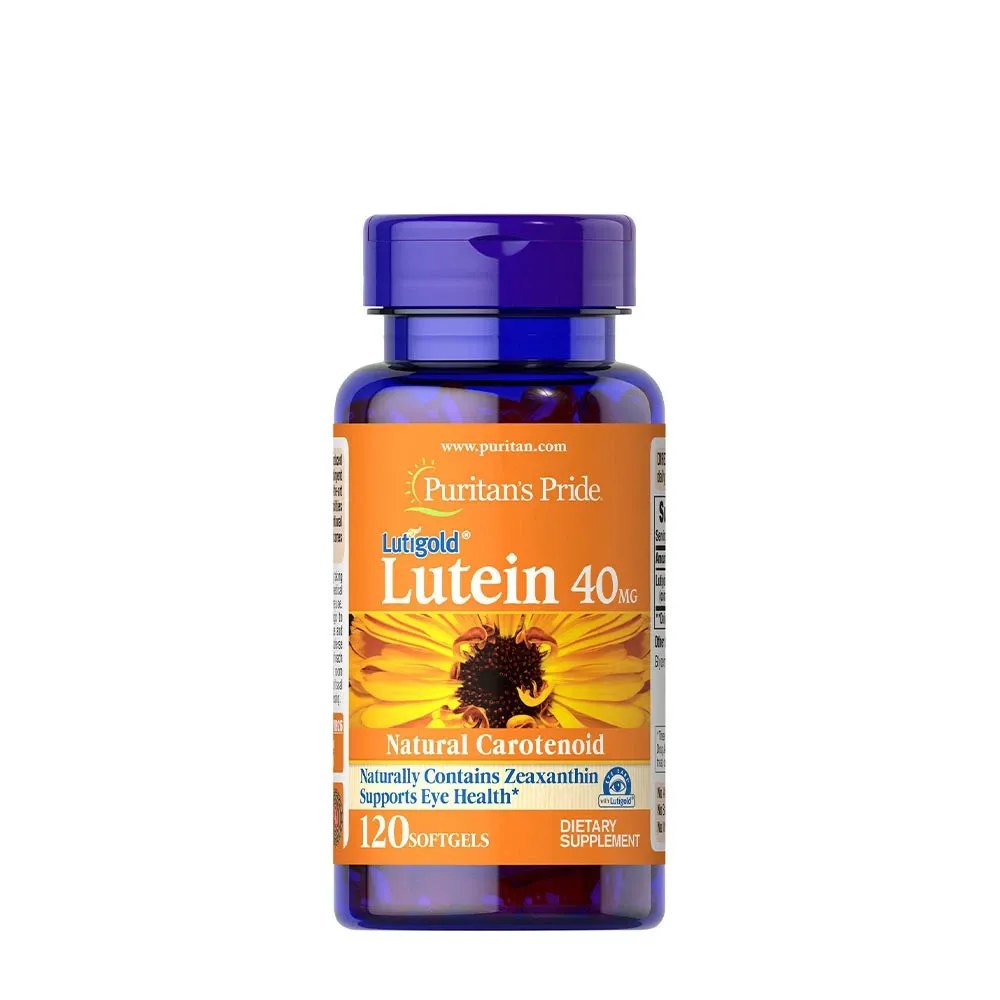 Puritans Pride Lutein 40 mg mit Zeaxanthin (120 Weichkapseln) – Nuvalia