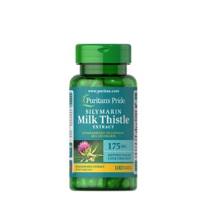Puritan's Pride Mariendistel, standardisiert auf 175 mg (Silymarin) (100 Kapseln) – Nuvalia