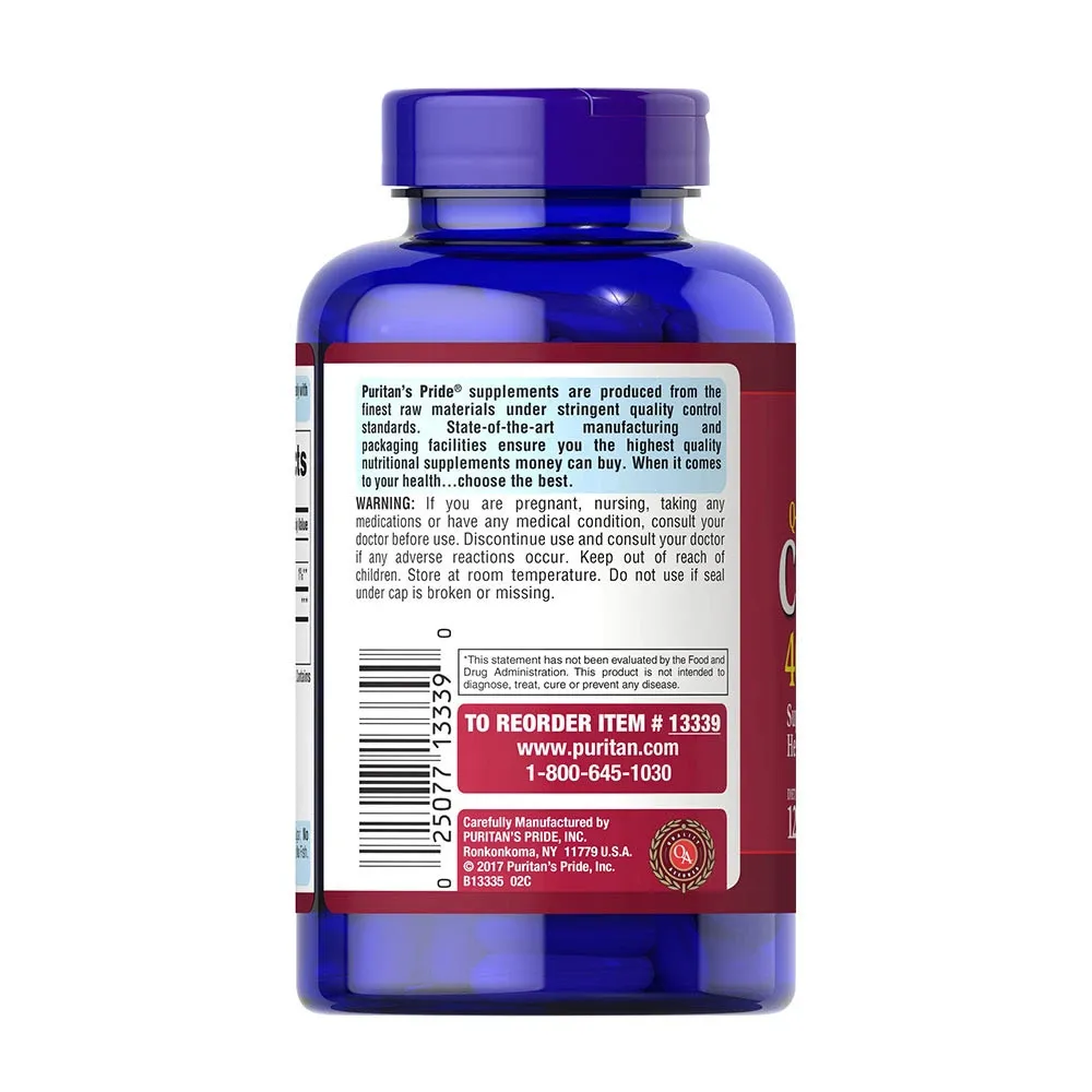 Puritan's Pride Q-Sorb™ CO Q-10 400 mg (120 Softgels) – Bild 5
