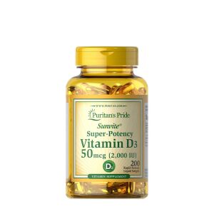 Puritans Pride Vitamin D3 2000 IE (200 Softgels) – Nuvalia