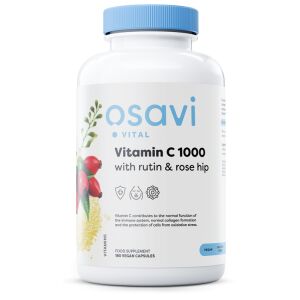 Vitamin C1000 with Rutin & Rose Hip - 180 vegan caps - Nuvalia