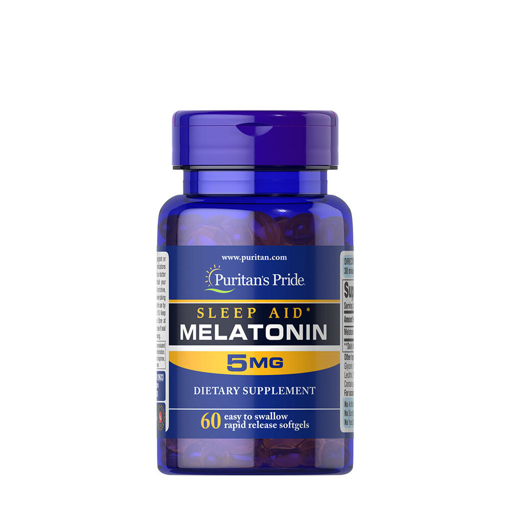Puritan's Pride Schlafhilfe Melatonin 5 mg (60 Softgels) – Viking Supplements