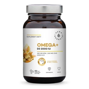 AURA HERBALS Omega+ Vitamin D3 2000 IE (60 Softgel-Kapseln) – Viking Supplements