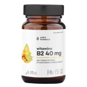 AURA HERBALS Vitamin B2 R-5-P 40 mg Riboflavin (60 Kapseln) – Viking Supplements