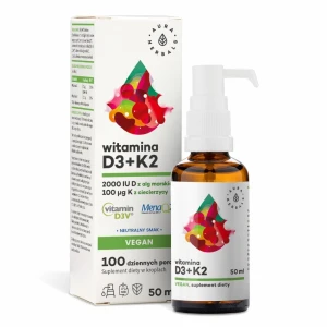 AURA HERBALS Vitamin D3 2000 IE + K2 vegan (50 ml / 1