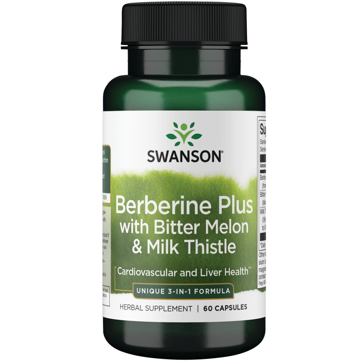 Berberin Plus mit Bittermelone und Mariendistel – 60 Kapseln – Viking Supplements