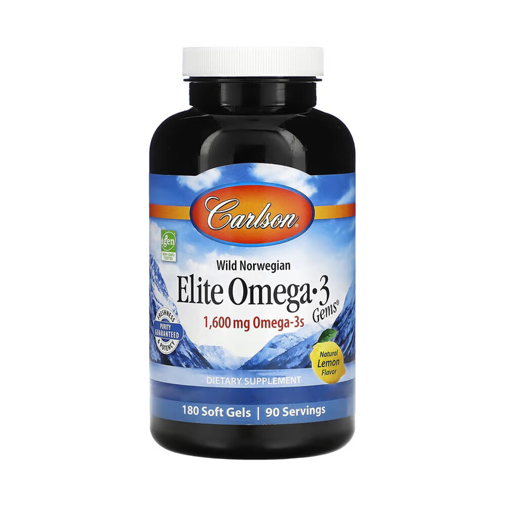 Carlson Labs Elite Omega-3 Gems 1600 mg, 180 Weichkapseln – Viking Supplements