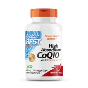 Doctor’s Best CoQ10 mit hoher Bioverfügbarkeit 400 mg, 180 vegetarische Kapseln – Viking Supplements