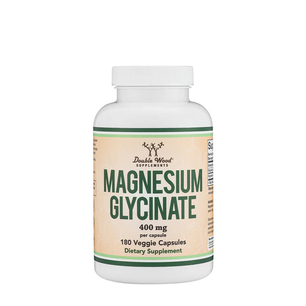Double Wood Nahrungsergänzungsmittel Magnesiumglycinat (180 Kapseln) – Viking Supplements