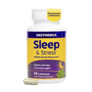 Enzymedica – Schlaf & Stress – Zitronenmelisse-Phytosom – 60 V-Caps – Viking Supplements
