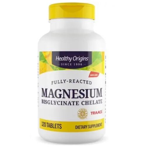 HEALTHY ORIGINS Magnesium-Bisglycinat-Chelat (120 Tabletten) – Viking Supplements