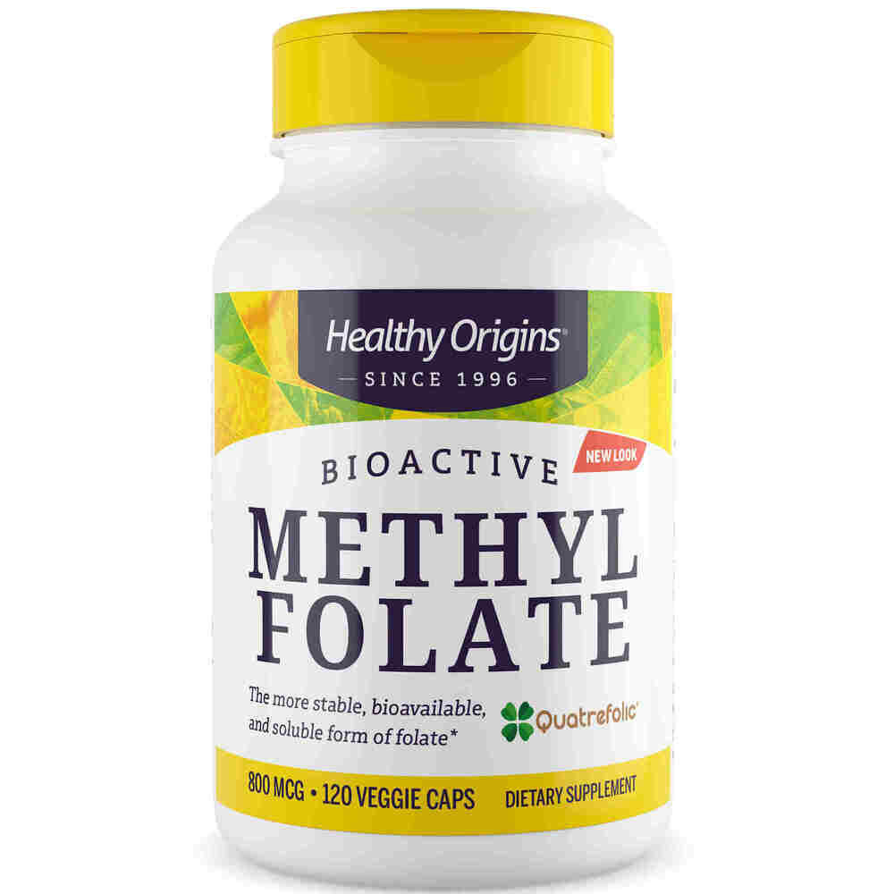 Healthy Origins Methylfolat 800 mcg, 120 Kapseln – Viking Supplements