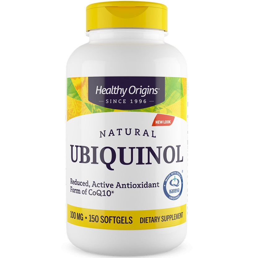 Healthy Origins Natürliches Ubiquinol 100 mg, 150 Weichkapseln – Viking Supplements