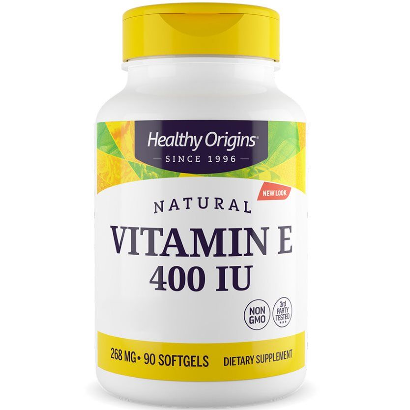 Healthy Origins Natural Vitamin E Depot 400 IE, 90 Weichkapseln – Viking Supplements