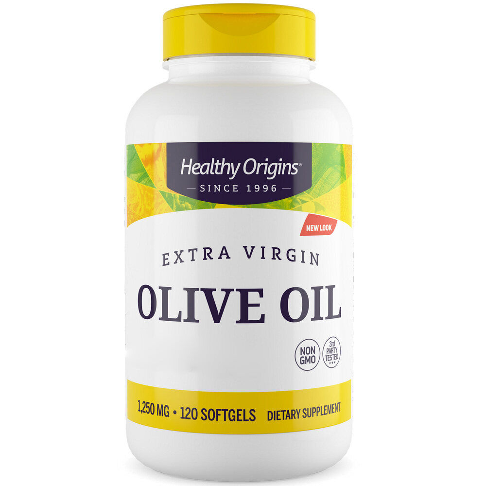 Healthy Origins Olivenöl 1 250 mg 120 Weichkapseln – Viking Supplements