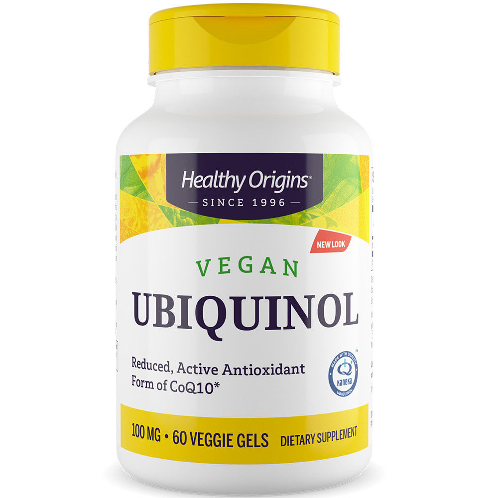Healthy Origins Vegan Ubiquinol 100 mg, 60 vegetarische Kapseln – Viking Supplements