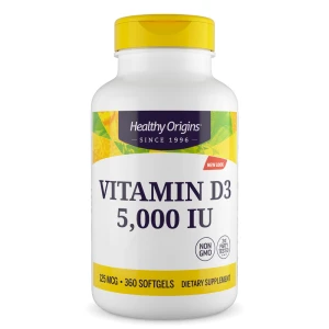 Healthy Origins Vitamin D3 5 000 IU 360 softgels - Viking Supplements