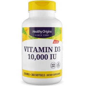 Healthy Origins Vitamin D3 Depot 10 000 IU 360 soft capsules - Viking Supplements