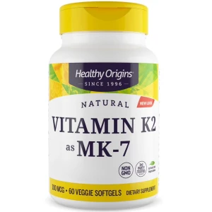 Healthy Origins Vitamin K2 MK7 100 mcg, 60 Weichkapseln – Viking Supplements