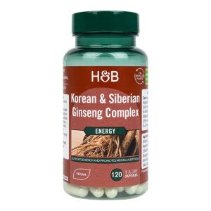 Komplex aus koreanischem und sibirischem Ginseng – 120 V-Kapseln – Viking Supplements