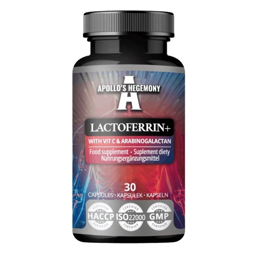 Lactoferrin+ mit Vitamin C und Arabinogalactan – 30 Kapseln – Viking Supplements