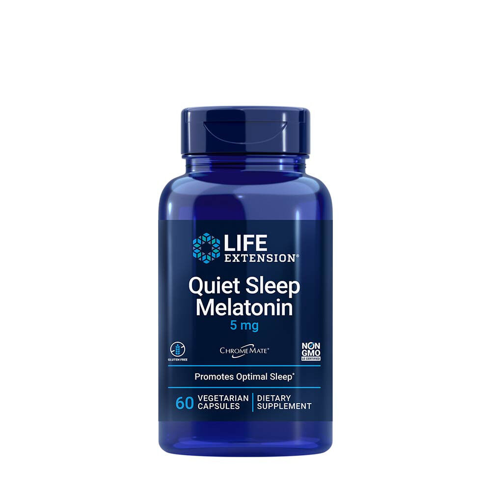 Life Extension – Quiet Sleep Melatonin 5 mg (60 pflanzliche Kapseln) – Viking Supplements