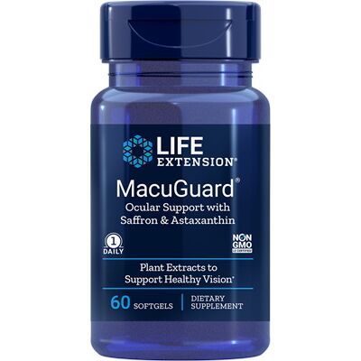 MacuGuard Augenpflege mit Safran und Astaxanthin – 60 Weichkapseln – Viking Supplements