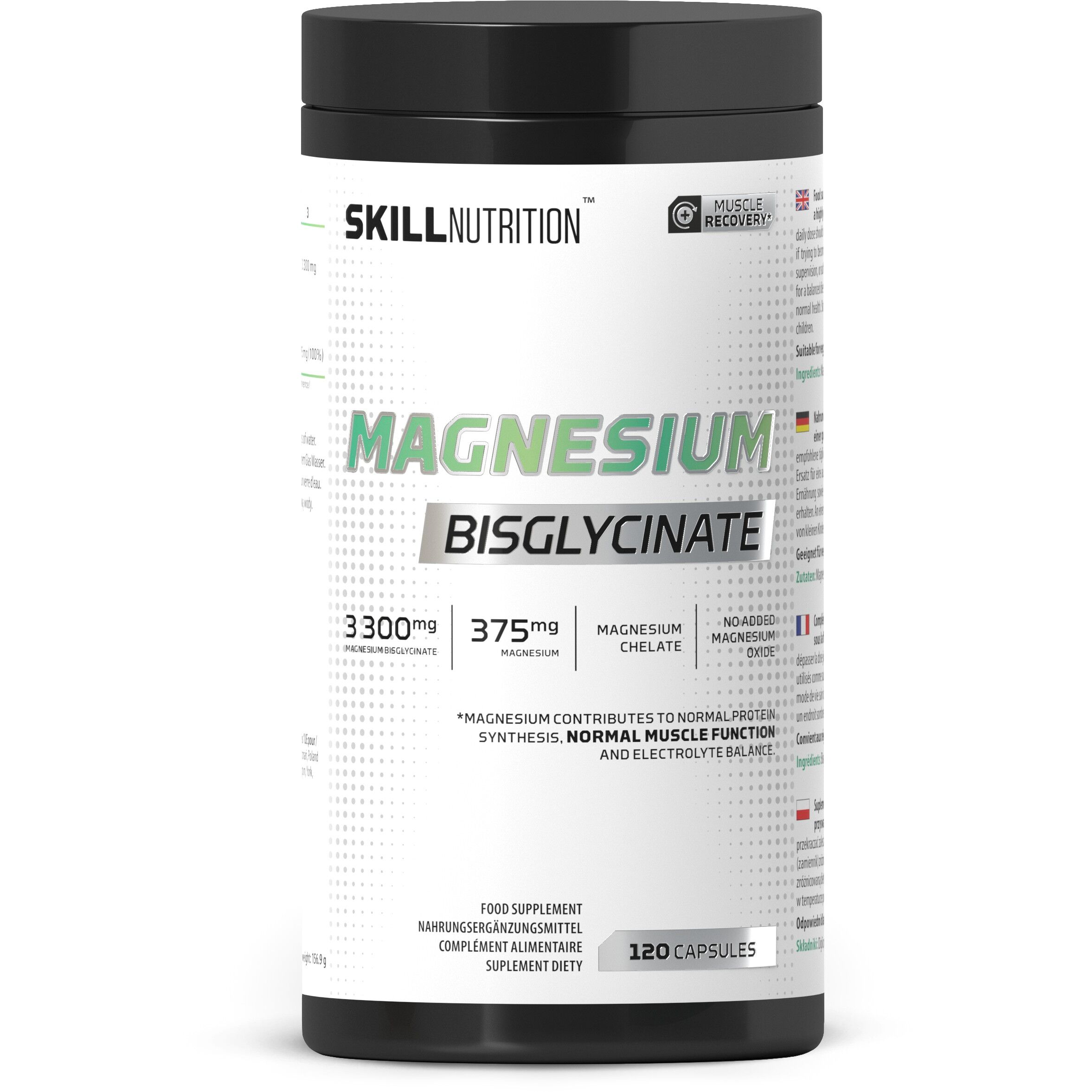 Magnesium-Bisglycinat – 120 Kapseln – Viking Supplements