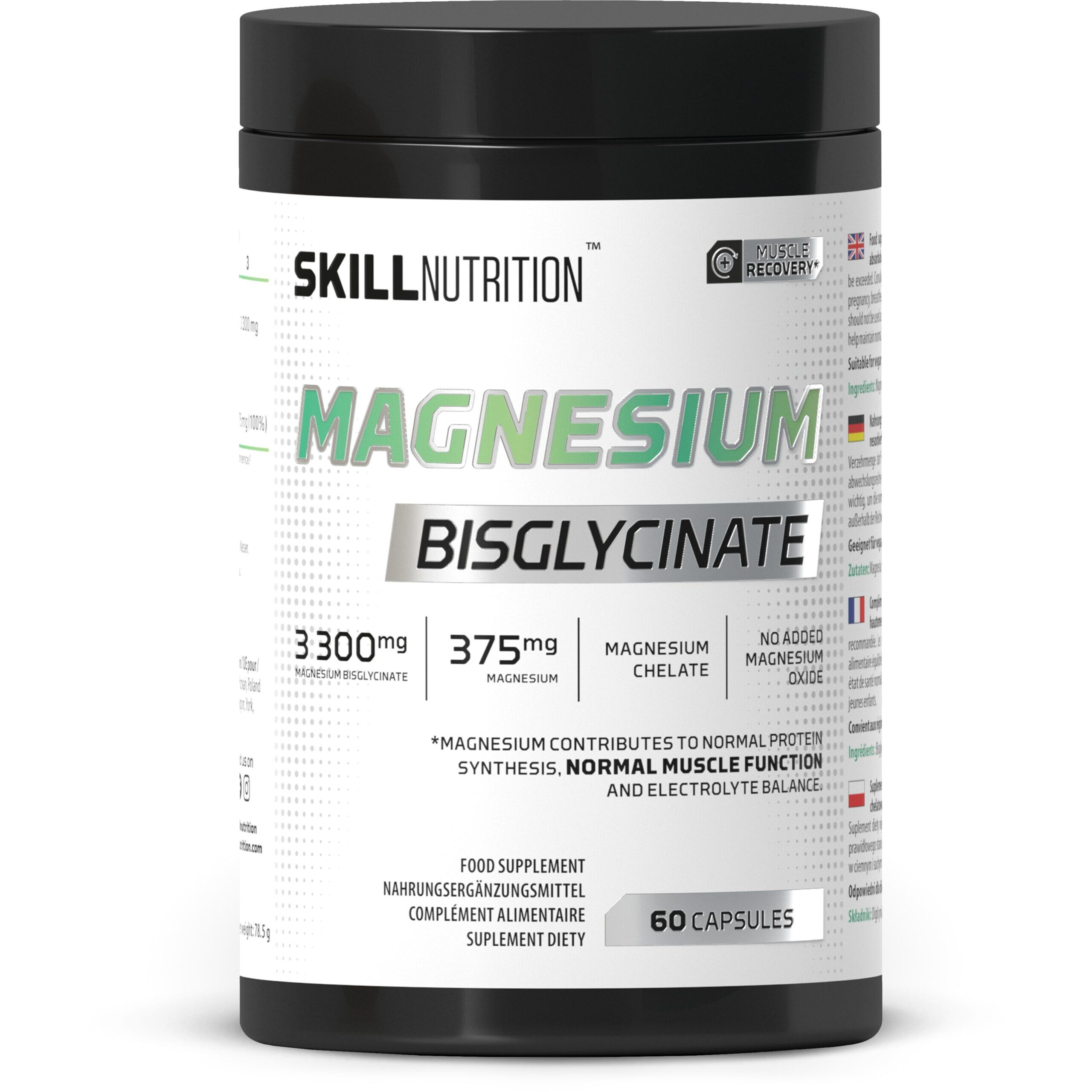 Magnesium-Bisglycinat – 60 Kapseln – Viking Supplements