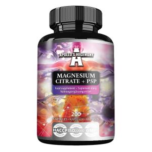 Magnesiumcitrat + P5P – 200 Kapseln – Viking Supplements