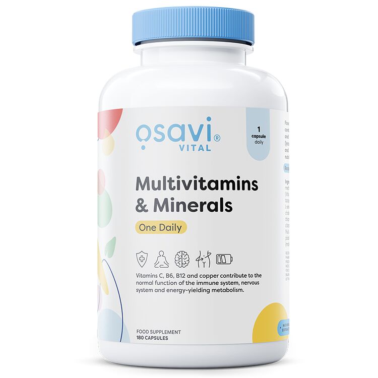 Multivitamine & Mineralstoffe One Daily – 180 Kapseln – Viking Supplements