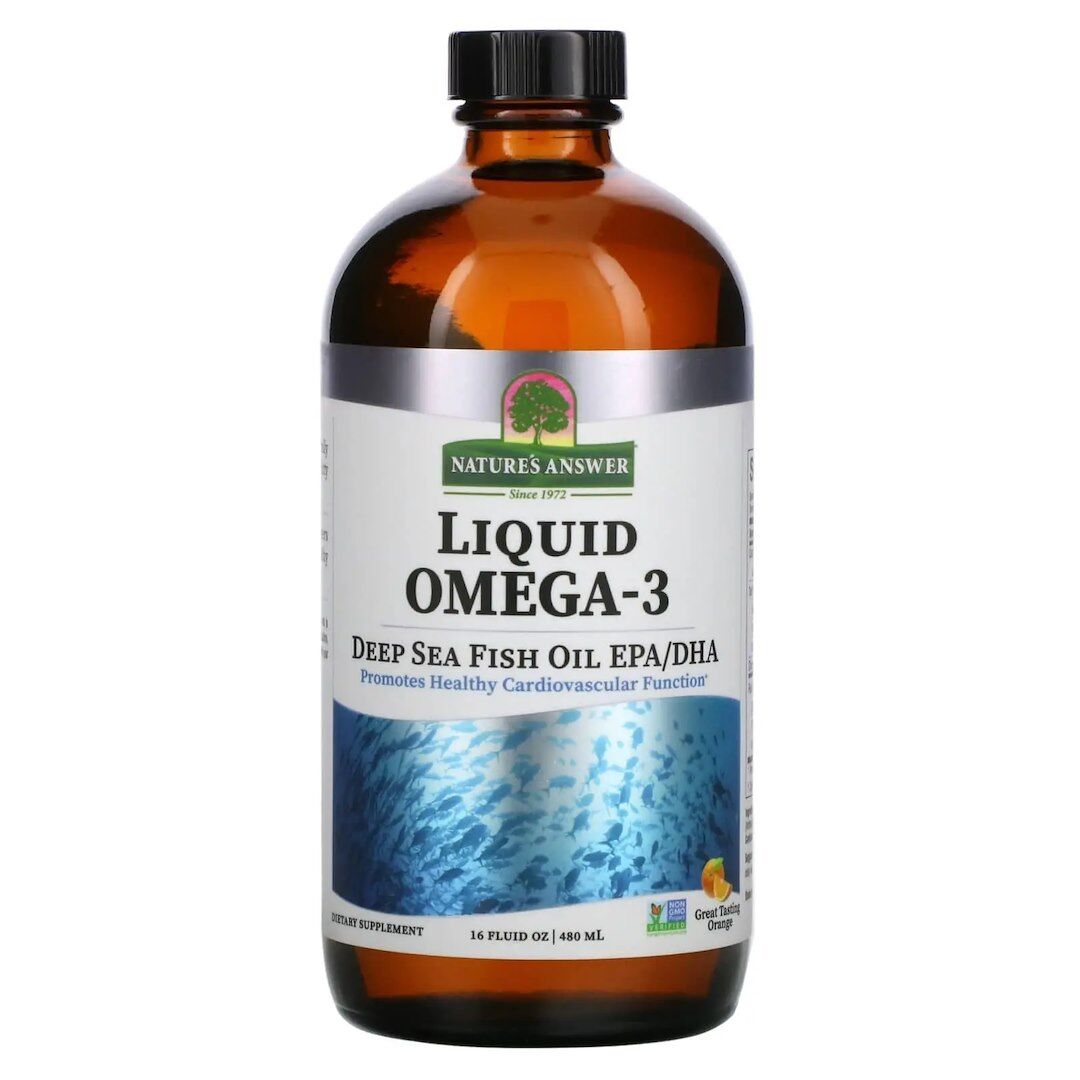 NATURE'S ANSWER Flüssiges Omega-3-Tiefseefischöl EPA/DHA (480 ml / 16 fl. oz.) – Viking Supplements