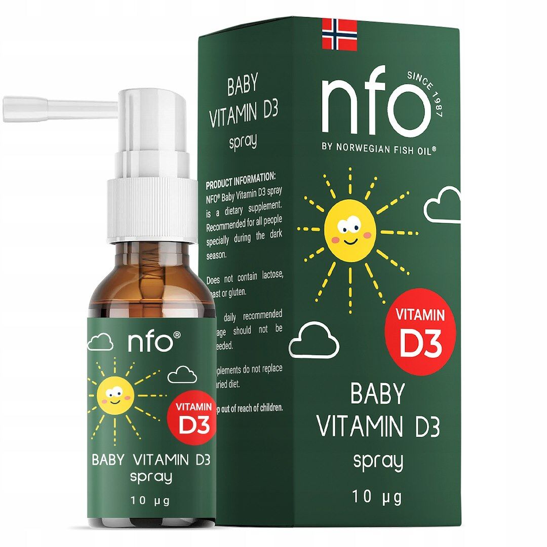 NFO Vitamin D3 Baby-Spray (20 ml) – Viking Supplements