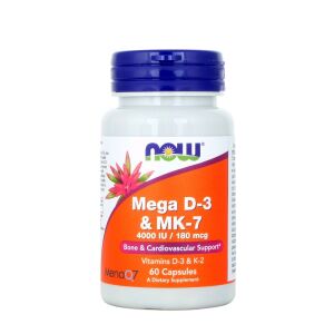 NOW FOODS Mega D3 & MK-7 (60 Kapseln) – Viking Supplements