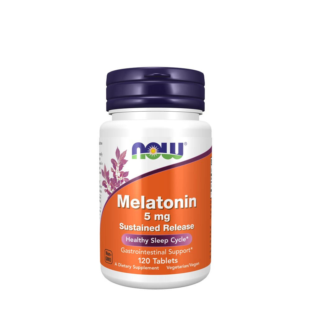 NOW Melatonin 5 mg mit verzögerter Freisetzung (120 Tabletten) – Viking Supplements