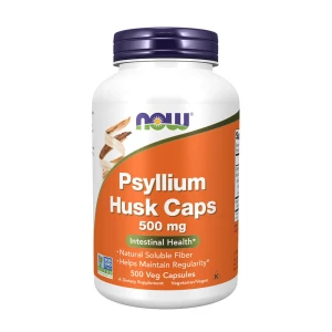 NOW Psylliumschalen 500 mg (500 pflanzliche Kapseln) – Viking Supplements