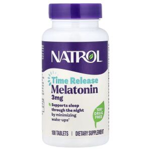 Natrol Melatonin mit zeitverzögerter Freisetzung 3 mg (100 Tabletten) – Viking Supplements