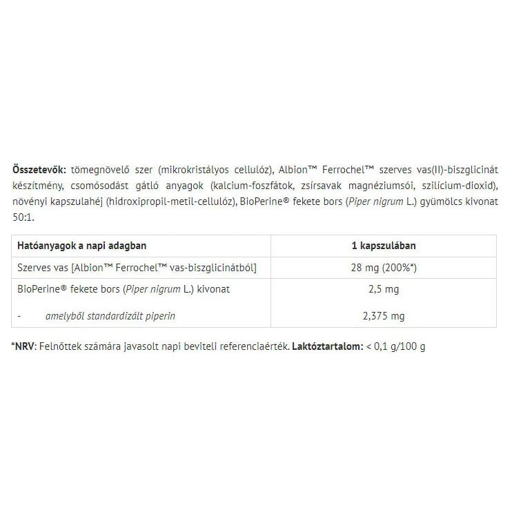 Natur Tanya Iron Bisglycinate (30 Capsules) – Bild 2
