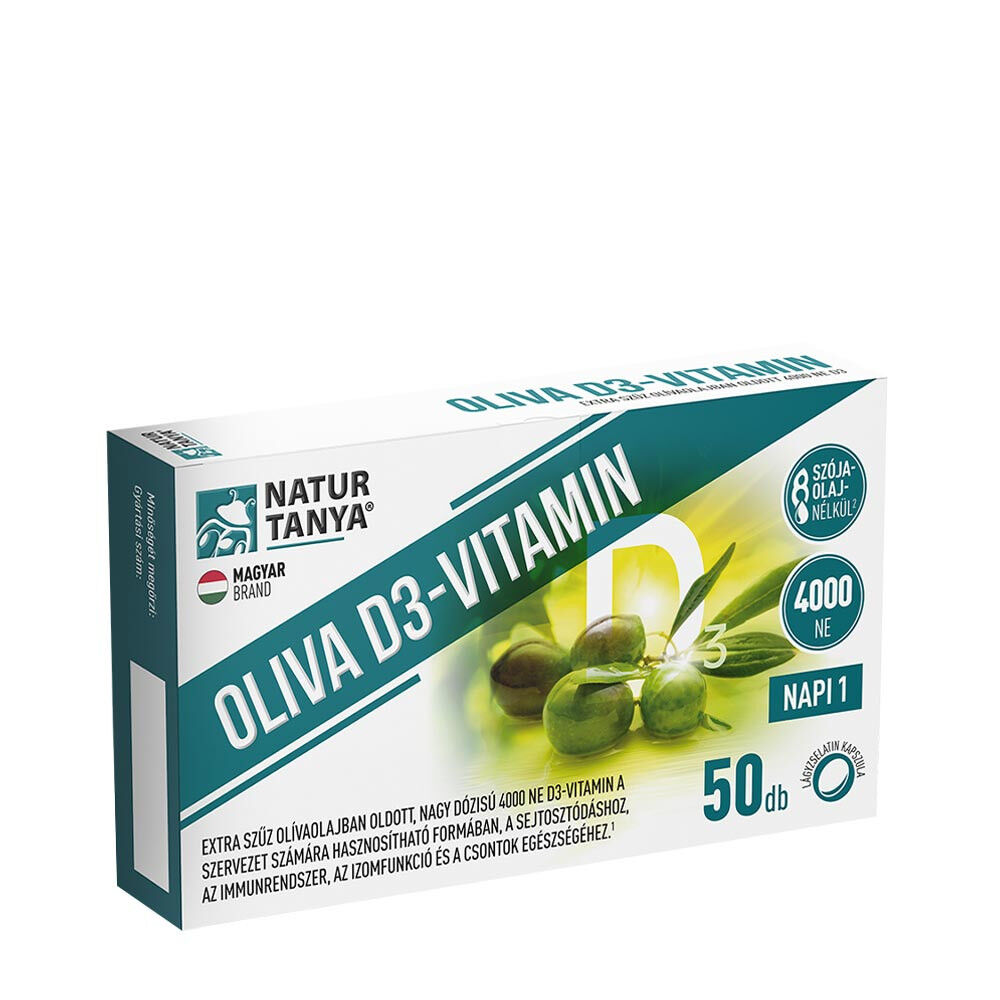 Natur Tanya Vitamin D3 aus Oliven – 4000 IE (50 Softgels) – Viking Supplements