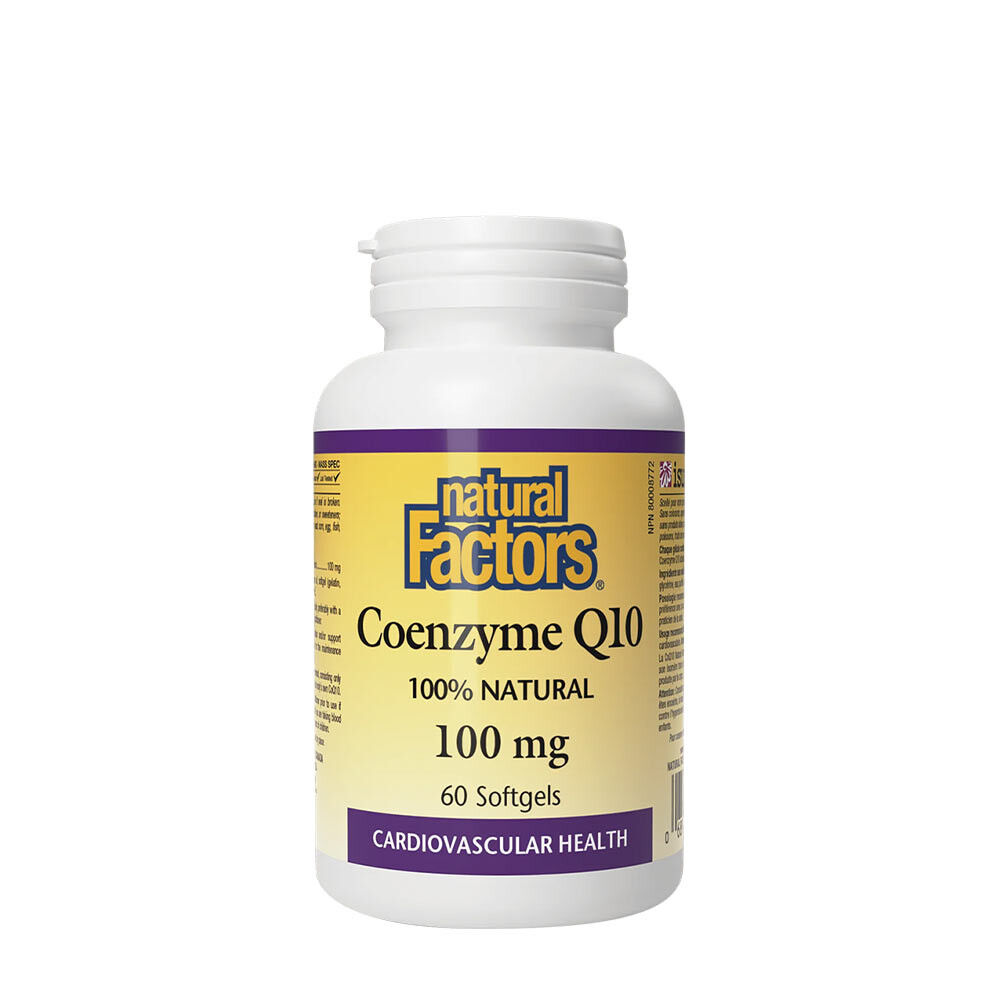 Natural Factors Coenzym Q10 100 % Natural 100 mg (60 Weichkapseln) – Viking Supplements