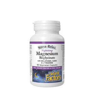 Natural Factors Stress-Relax Magnesium-Bisglycinat für die Nacht (90 Kapseln) – Viking Supplements