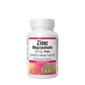 Natural Factors Zink-Bisglycinat 25 mg (120 Kapseln) – Viking Supplements