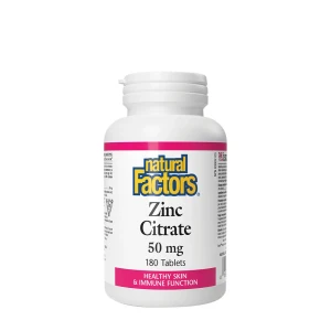 Natural Factors Zinkcitrat 50 mg (180 Tabletten) – Viking Supplements