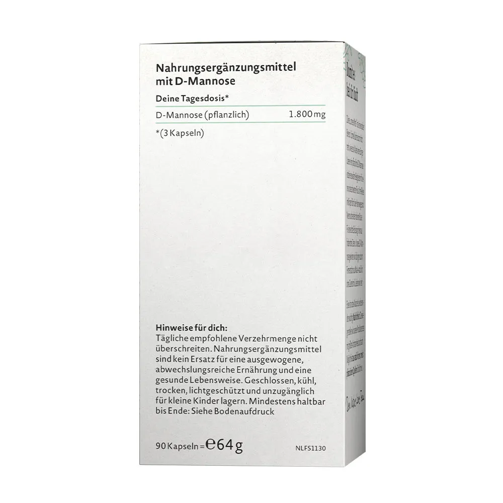 Nature Love D-Mannose (90 Capsules) – Bild 2