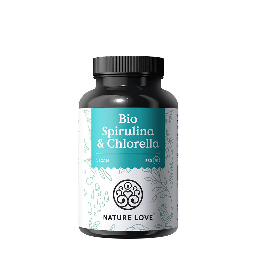 Nature Love Bio-Spirulina & Chlorella (360 Tabletten) – Viking Supplements
