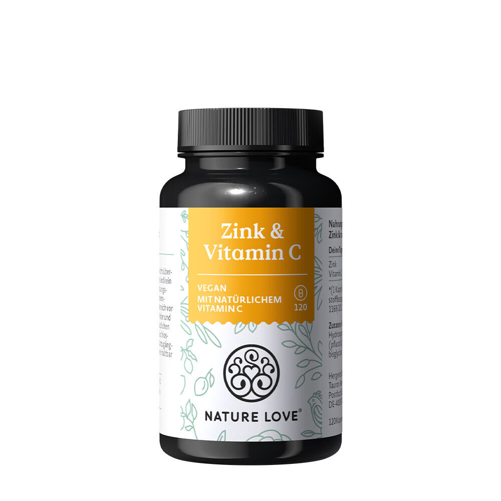 Nature Love Zink & Vitamin C (120 Kapseln) – Viking Supplements