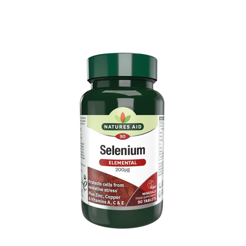 Natures Aid Selen 200 µg (90 Tabletten) – Viking Supplements